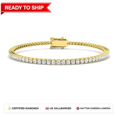 Lab grown diamond tennis bracelet