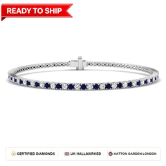 Lab grown diamond tennis bracelet