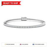 Lab grown diamond tennis bracelet