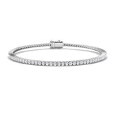 9ct White Gold 1.51ct Lab Grown Diamond Tennis Bracelet