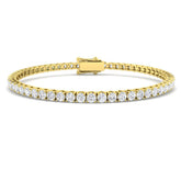5ct Lab Grown Diamond Bracelet in 18K Yellow Gold