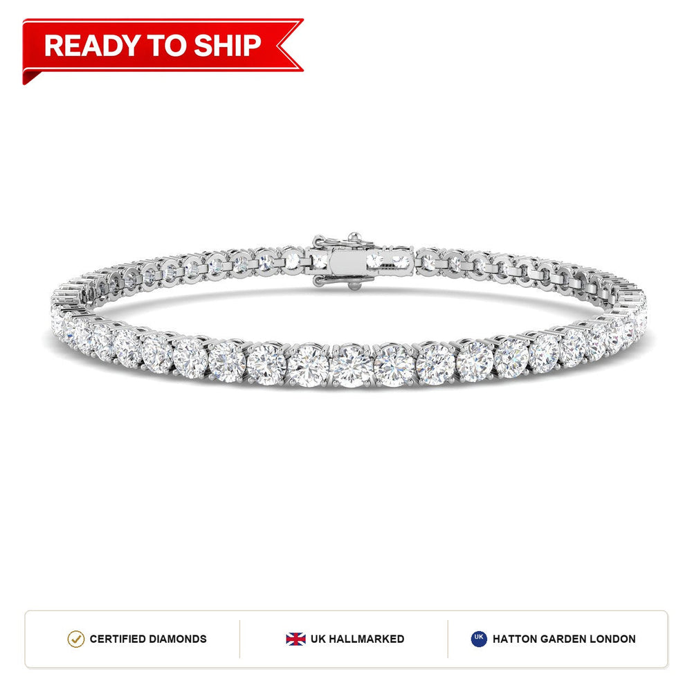 Lab grown diamond tennis bracelet