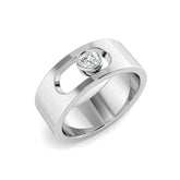 Bezel Diamond Statement Ring