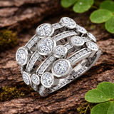 Diamond Bubble Cluster Ring | 0.75ct - 2.25ct | Lab-Grown & Natural Diamonds