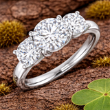 Three-Stone Diamond Ring | 0.50-2.00 Carat | Lab-Grown & Natural Diamonds