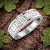 Lab-Grown Diamond Half Eternity Ring | Baguette Cut | Natural & Lab Diamond