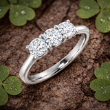 3-Stone Diamond Ring | 0.75 Carat | Natural & Lab-Grown Diamonds