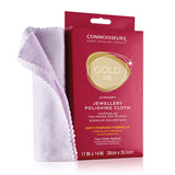 Connoisseurs Gold Jewellery Polishing Cloth – Ultra-Soft Anti-Tarnish Cleaning Cloth for Gold & Watches