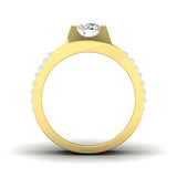 Contemporary Men’s Lab Grown Diamond Ring UK