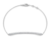 Solid Gold Diamond Bracelet Minimal Gold Diamond Bracelet