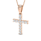 Caltha Diamond Cross Pendant 1ct Gold (Without Chain )