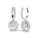 "Dauby 1.25ct Gold Drop & Trilogy Diamond Earrings - Elegant Luxury"