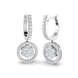 Oval Diamond Earring 1.25 ct Platinum, 9ct, 18ct White, Yellow & Rose Gold | Handcrafted Fine Jewellery-12
