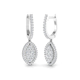 "Lupgy Gold Drop & Trilogy Diamond Earrings - 1ct Luxury Jewelry"