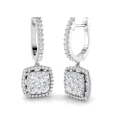 Mayfair Diamond Earring 1.25 ct Platinum, 9ct, 18ct White, Yellow & Rose Gold | Handcrafted Fine Jewellery-12