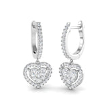 Lurty Luxury Gold Drop & Trilogy Diamond Earrings 0.5ct - 1.25ct