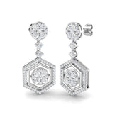 Oxford Diamond Earring 1.75 ct Platinum, 9ct, 18ct White, Yellow & Rose Gold | Handcrafted Fine Jewellery-12