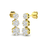 Eton Diamond Earring 0.75 ct Platinum, 9ct, 18ct White, Yellow & Rose Gold | Handcrafted Fine Jewellery-14