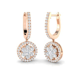 Harrow Diamond Earring 1 ct Platinum, 9ct, 18ct White, Yellow & Rose Gold | Handcrafted Fine Jewellery-11