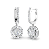 Darsy Gold Diamond Drop & Trilogy Earrings - 1ct Luxury Jewelry
