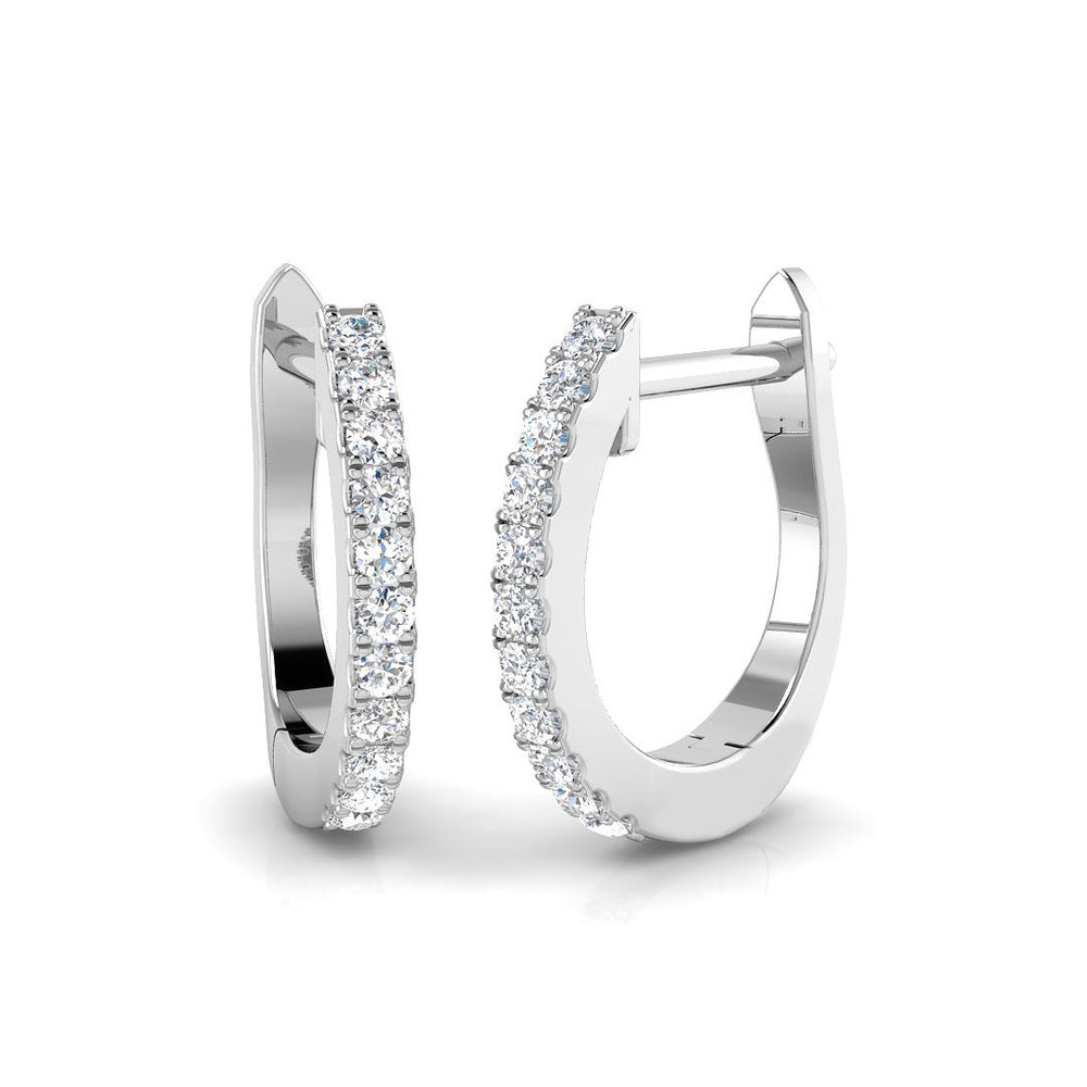 Hoop Earrings - Lilly 0.15ct Elegant Diamond Sparkle