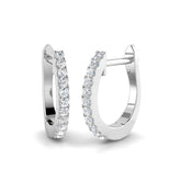 Hoop Earrings - Lilly 0.15ct Elegant Diamond Sparkle