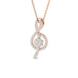Amia Fancy Pendant 0.33ct Diamond Gold (Without Chain )