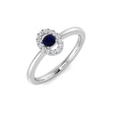 Blue Sapphire Evil Eye Ring