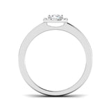 Round Diamond Halo Engagement Ring | 0.25ct | Hallmarked Gold & Platinum