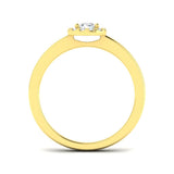 Round Diamond Halo Engagement Ring | 0.25ct | Hallmarked Gold & Platinum