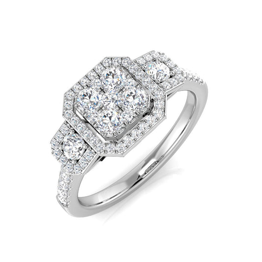 Lab-Grown Diamond Cluster Ring | Natural & Lab-Grown Diamonds | UK Hallmarked