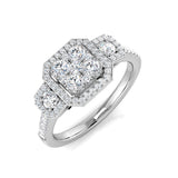 Lab-Grown Diamond Cluster Ring | Natural & Lab-Grown Diamonds | UK Hallmarked