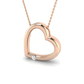 Stock Heart Diamond Pendant 0.1ct Gold (Without Chain )