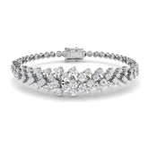 18K Gold Diamond Bracelet, 9K Gold Diamond Jewelry
