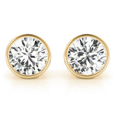 0.33ct Round Diamond Stud Earrings in Gold & Platinum