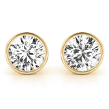 0.33ct Round Diamond Stud Earrings in Gold & Platinum