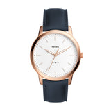 Fossil FS5371 The Minimalist Slim Men’s Watch – White Dial Rose Gold Case