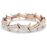 Elegant Designer Diamond Bracelet, Fine 18K Diamond Bracelet