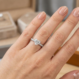 Heart Shape Diamond Solitaire Engagement Ring in Gold | Natural & Lab Grown