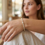 18K White Gold Bracelet, Two Stone Diamond Bracelet, Luxury Diamond Bracelet, Fine Jewelry Bracelet