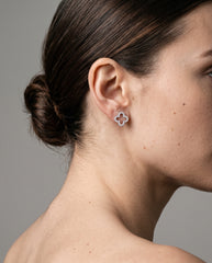 0.25ct Natural Diamond Round Cut Stud Earrings in 9K Yellow Gold or White Gold