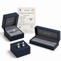 IGI Certified 2.04Ct Lab Grown Diamond Stud Earrings with Push Back in Platinum