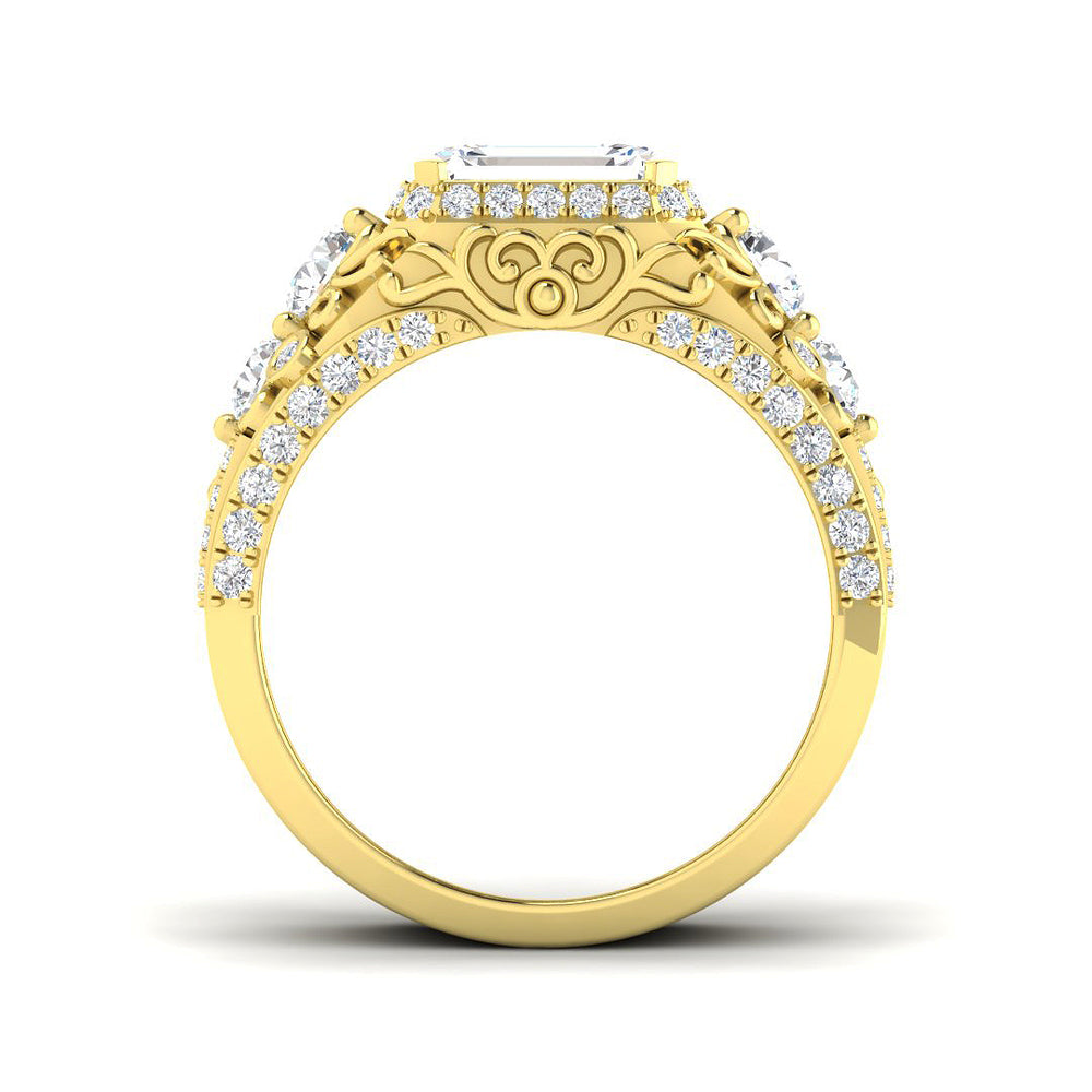 Gold Men’s Lab Grown Diamond Ring UK modern elegance