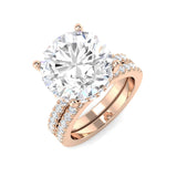 Imperial Pavé Diamond Engagement Ring in Rose Gold