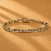WGI 3.25Ct Natural Round Diamond Tennis Bracelet 9k White Gold Ready To Ship