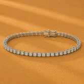 WGI 5.03Ct Natural Round Diamond Tennis Bracelet 9k White Gold Ready To Ship