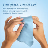 Jewelry polishing cloth with ultrasoft fabric technology