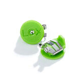 LOX Colour Collection Locking Earring Backs – Green | Secure Hypoallergenic Replacement Earring Stoppers