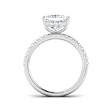 Princess Cut Diamond Engagement Ring 0.5–3ct Pavé Band UK
