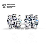 Lab grown Round Diamond Stud Earrings